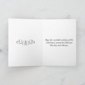 雪の日のクリスマスカード カード (内部)