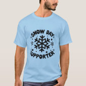 雪の日のサポーターTシャツ – Winter Snowflake Desi Tシャツ (正面)