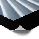 雪の日の圧雪スキートレイル ポスター (角)