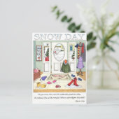 雪の日はがき感動的 ポストカード (スタンド正面)