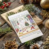 雪の日はがき感動的 ポストカード