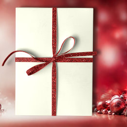 雪の日ホリデー無地のクリーム ラッピングペーパー