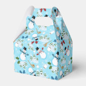 雪の日雪だるま フェイバーボックス (裏面サイド)