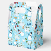 雪の日雪だるま フェイバーボックス (オープン)