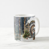雪の日 コーヒーマグカップ (正面右)