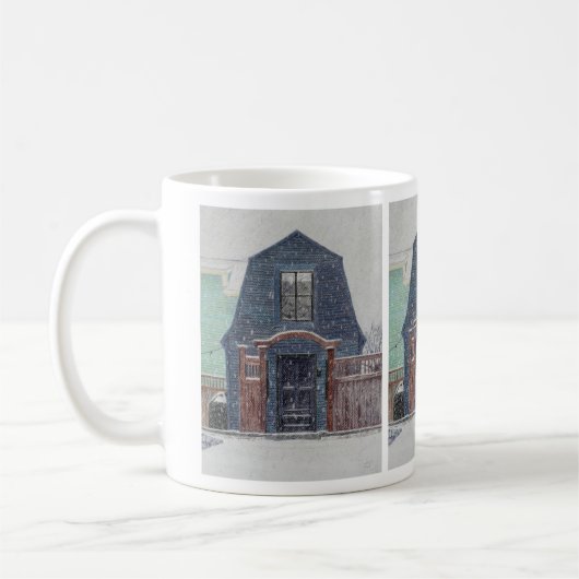 雪の日 コーヒーマグカップ (左)
