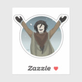 雪の日 シール (シート)