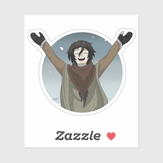 雪の日 シール (シート)