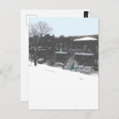 雪の日：：ジャーナリューディバー ポストカード (正面/裏面)