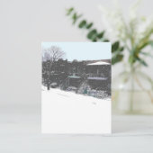 雪の日：：ジャーナリューディバー ポストカード (スタンド正面)