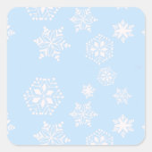 雪の日 スクエアシール (正面)