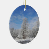 雪の日 セラミックオーナメント (右)