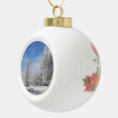 雪の日 セラミックボールオーナメント (右)