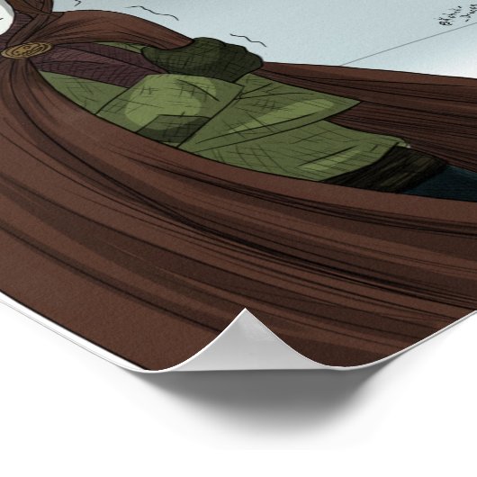 雪の日 ポスター (角)