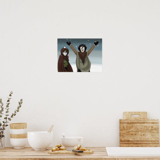 雪の日 ポスター (キッチン)