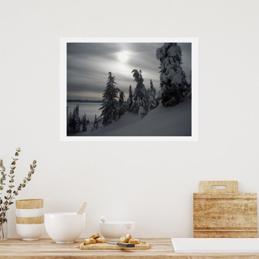 雪の日 ポスター (キッチン)