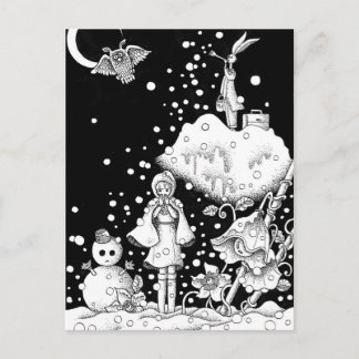 雪の日 ポストカード