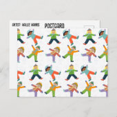 雪の日 ポストカード (正面/裏面)