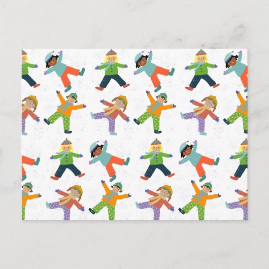 雪の日 ポストカード (正面)