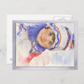 雪の日 ポストカード (正面/裏面)