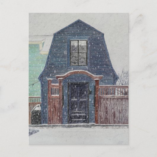 雪の日 ポストカード (正面)