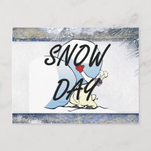 雪の日 ポストカード