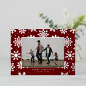 雪の日 失敗した プレスされた フォトカード 箔シーズンカード (立ち正面)