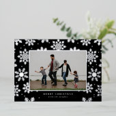 雪の日 失敗した プレスされた フォトカード 箔シーズンカード (立ち正面)