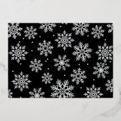 雪の日 失敗した プレスされた フォトカード 箔シーズンカード (裏面)