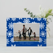 雪の日 失敗した プレスされた フォトカード 箔シーズンカード (立ち正面)