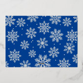 雪の日 失敗した プレスされた フォトカード 箔シーズンカード (裏面)