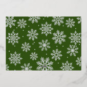 雪の日 失敗した プレスされた フォトカード 箔シーズンカード (裏面)