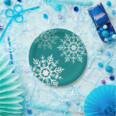 雪の星 – クリスマス – 紙プレート ペーパープレート (パーティー)