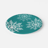 雪の星 – クリスマス – 紙プレート ペーパープレート (アングル)