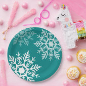 雪の星 – クリスマス – 紙プレート ペーパープレート (パーティー)