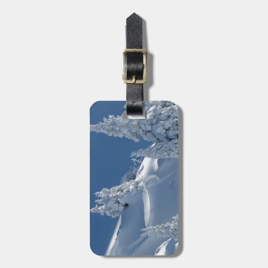 雪の景色 ラゲッジタグ (正面縦)