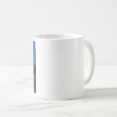 雪の月の上昇 コーヒーマグカップ (正面右)