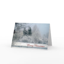 雪の朝のクリスマス