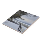 雪の朝のセラミックタイル タイル (側面)