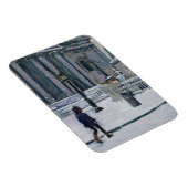 雪の朝セントポール大聖堂2009 マグネット (右側)