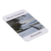 雪の朝フレキシブル マグネット (右側)