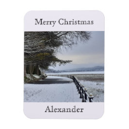 雪の朝フレキシブル マグネット