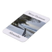 雪の朝フレキシブル マグネット (左側)