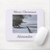 雪の朝 マウスパッド (マウス)