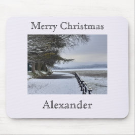 雪の朝 マウスパッド