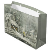 雪の朝 ラージペーパーバッグ (裏面アングル)