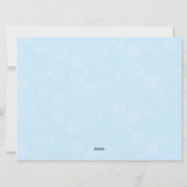 雪の木々冬景色のホリデーカード シーズンカード (裏面)