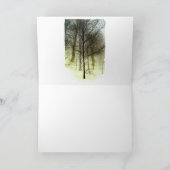 雪の木々 カード (内部)