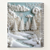 雪の木とパター霜の降りたン ノートブック (裏面)