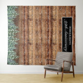 雪の木とフォレストカントリー・アニバーサリー写真 タペストリー (インサイチュ(横))